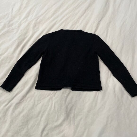 Valerie Stevens Petites Metallic Wool Cardigan - Picture 7 of 9